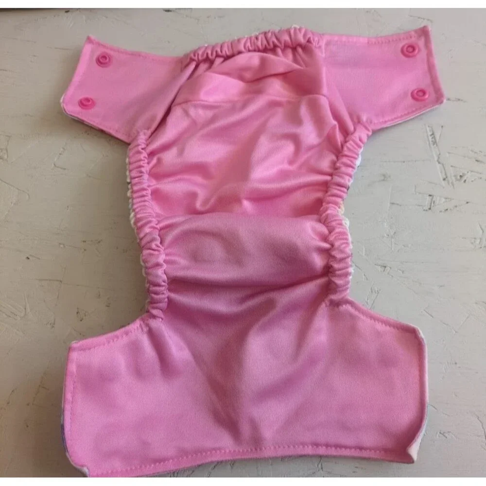 Bella Luna Pocket Cloth Diaper Small Geometric Diamonds Pink No Insert